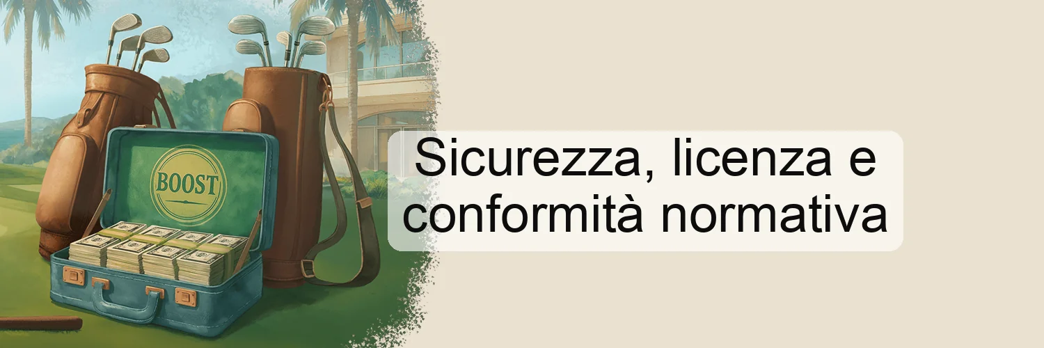 Sicurezza, licenza e conformità normativa