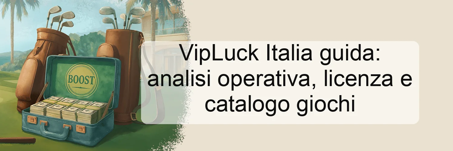 VipLuck Italia guida: analisi operativa, licenza e catalogo giochi